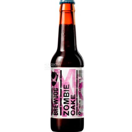 BrewDog, Zombie Cake, 0.33 л, Брюдог, Пиво темне, крафтове, скло