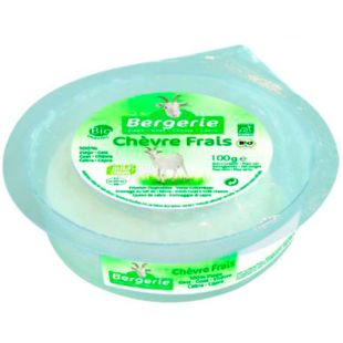 Bergerie, 100 г, Бержери, Крем-сыр из козьего молока, органический, 15%