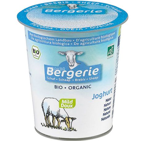 Bergerie, 125 г, Бергері, Йогурт органічний, з овечого молока, 5,8%