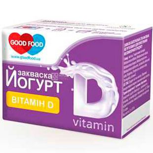 GoodFood, 2 шт. х 1 г, ГудФуд, Закваска бактериальная, Йогурт с витамином D 