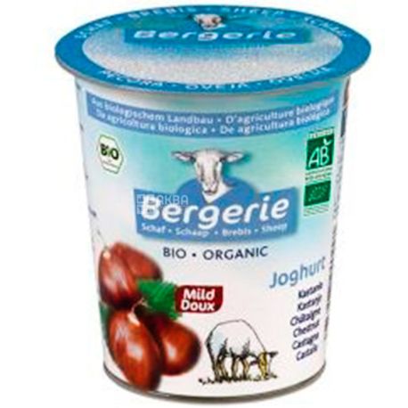 Bergerie, 125 г, Бергері, Йогурт з козячого молока, Каштан, органічний