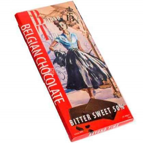 Belgian Chocolate, 100 г, Белджин, Шоколад черный Beyond Time, бельгийский, 50%