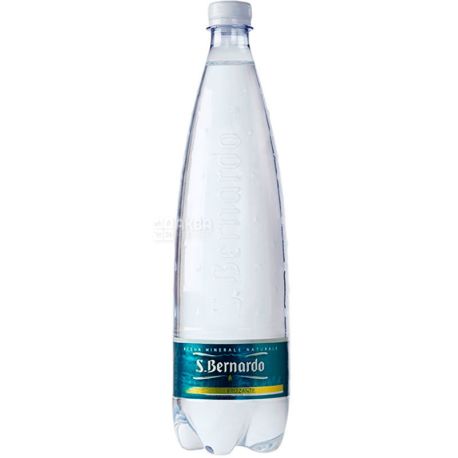 S.Bernardo Sparkling, 1 л, Вода мінеральна газована, ПЕТ