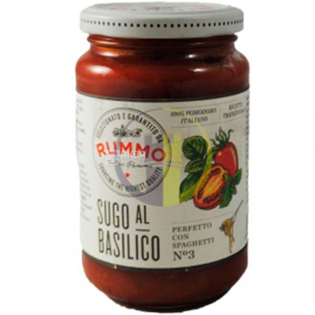 Rummo Sugo al Basilico, 350 г, Соус томатний з базиліком
