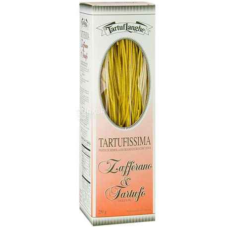 Tartuflanghe Tartufissima Tagliolini, 250 г, Тартуфланге Тартуфисима, Лапша Тальолини с шафраном и трюфелем