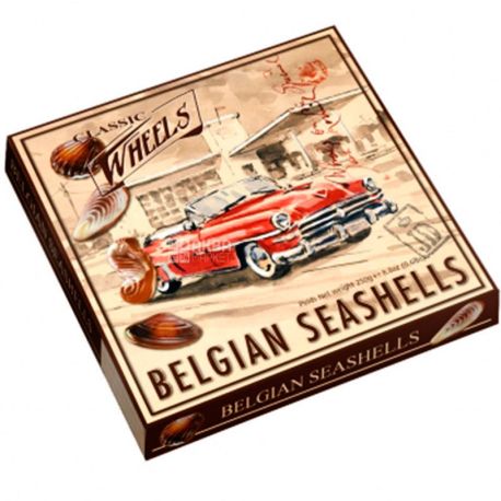 Belgian chocolate, Classic Wheels, 250 г, Шоколадні мушлі