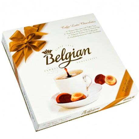 Belgian chocolate, 200 г, Цукерки шоколадні, Кава Латте
