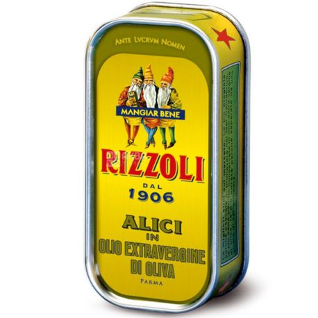 Rizzoli, 90 г, Риццолі, Анчоуси в оливковій олії