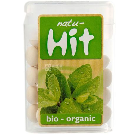 Dulsa, Natu-Hit, 11 g, Dragee, Light Mint, Organic