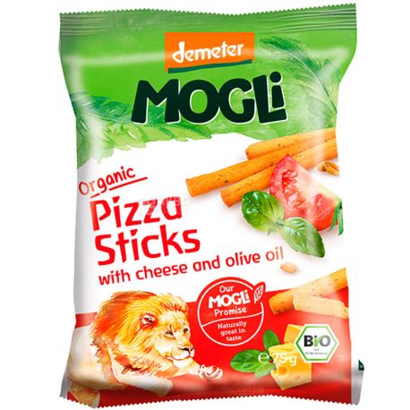 Mogli, 75 г, Могли, Хлібні палички з піцою, органічні