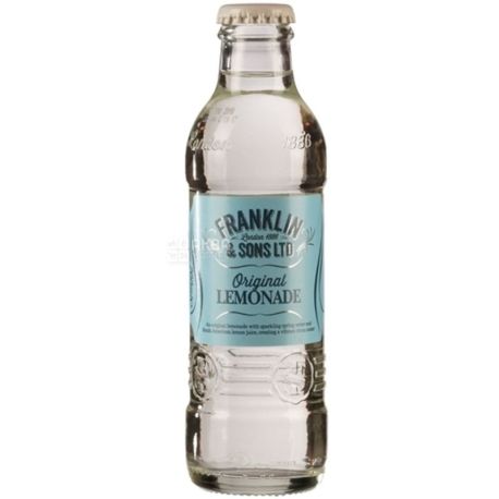 Franklin & Sons, Original Lemonade, 200 мл, Франклін енд Санз, Напій газований Лимонад Оригінальний