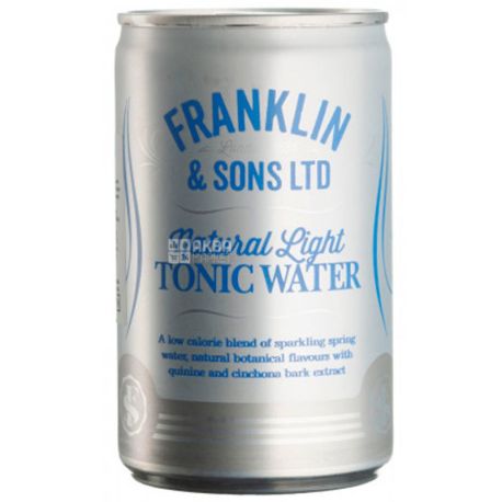 Franklin & Sons, Tonic Light, 150 мл, Франклін енд Санз, Тонік Лайт