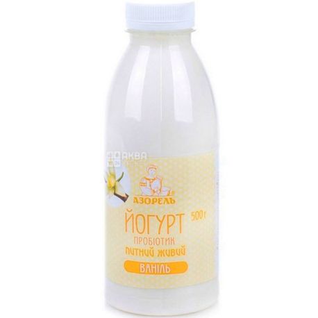 Azorel, 0.5 L, Drinking Probiotic Yogurt, Vanilla-4