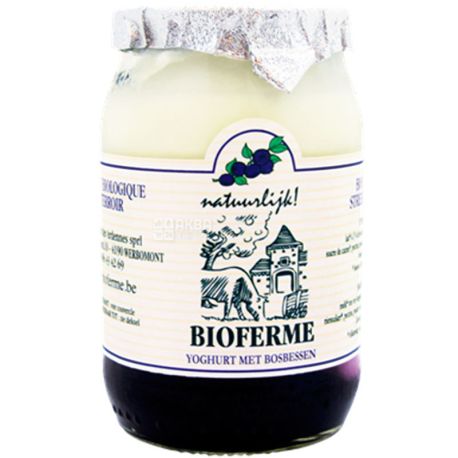 Bioferme, 150 г, Біоферм, Йогурт чорниця, органічний
