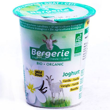 Bergerie, 125 g, Bergerie, Organic Goat's Vanilla Yogurt