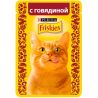 Purina Friskies, 85 г, Пурина Фрискис, Корм для котов, кусочки в желе, с говядиной