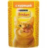 Purina Friskies, 85 г, Пурина Фрискис, Корм для котов, кусочки в соусе, с курицей