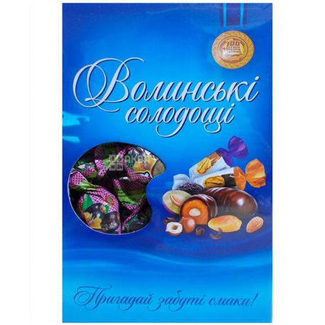 Волынские Сладости, Финик с грецким орехом в шоколаде, конфеты , 400 г