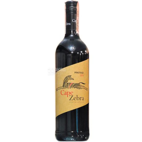 Overhex Wines, Cape Zebra Pinotage, Вино красное сухое, 0,75 л