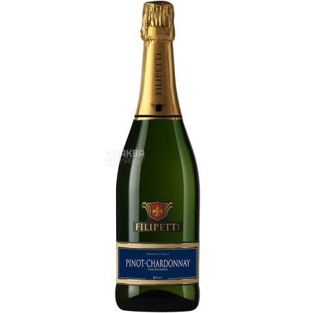 Filipetti, Pinot Chardonnay Brut, Вино игристое белое брют, 0,75 л