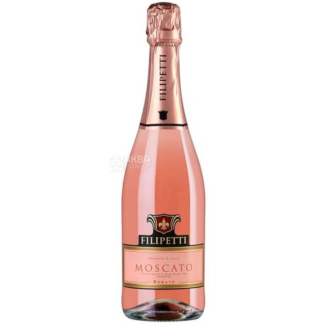 Filipetti, Moscato Rosato, Вино игристое розовое сладкое, 0,75 л