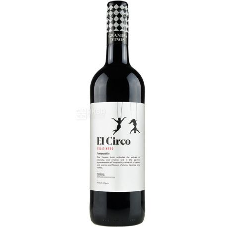 Grandes Vinos y Vinedos, El Circo Volatinero Tempranillo, Вино красное сухое, 0,75 л