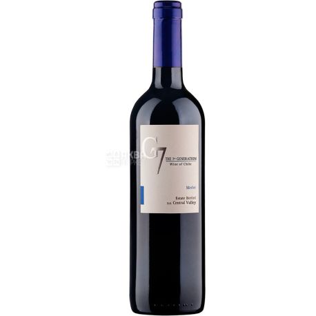 Vina Carta Vieja, G7 Merlot, Вино красное сухое, 0,75 л