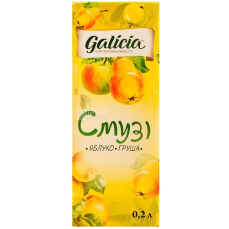 Galicia, 0,2 л, Галіція, Смузі, Яблуко-груша