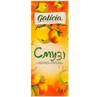 Galicia, 0,2 л, Галиция, Смузи, Яблоко-персик