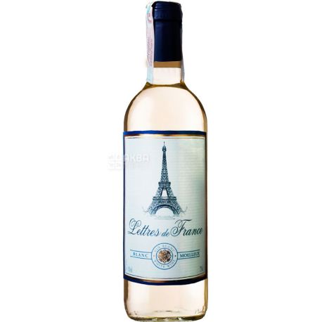 Maison Bouey, Lettres de France Blanc Moelleux, White semisweet wine, 0.75 L
