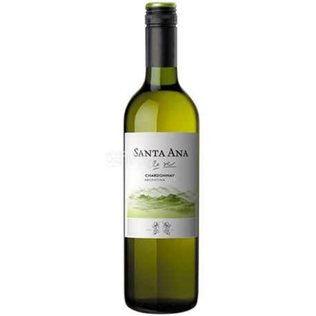Santa Ana, Classic Chardonnay, Вино белое полусухое, 0,75 л