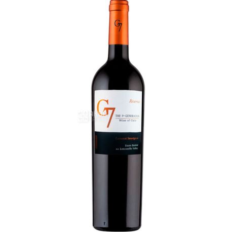 Vina Carta Vieja, G7 Reserva Cabernet Sauvignon, Dry red wine, 0.75 L