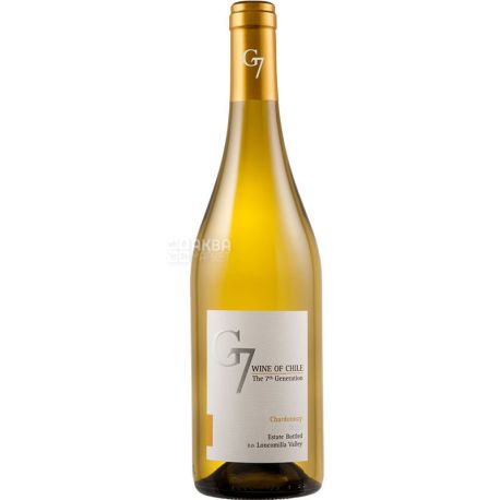 Vina Carta Vieja, G7 Chardonnay, Вино белое сухое, 0,75 л