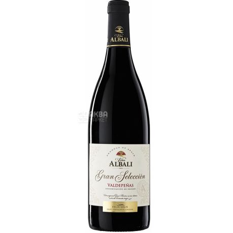 Felix Solis Avantis, Vina Albali Gran Seleccion Valdepenas, Вино червоне сухе, 0,75 л