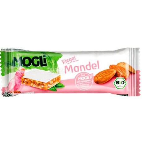 Mogli, 25 г, Моглі, Батончик зерновий, Мигдаль, органічний