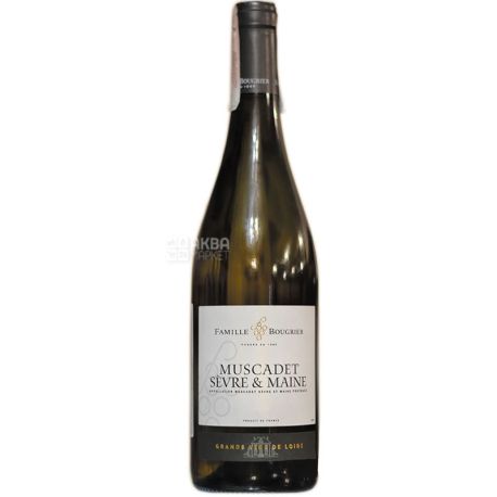 Famille Bougrier, Muscadet Sevre et Maine, Вино белое сухое, 0,75 л