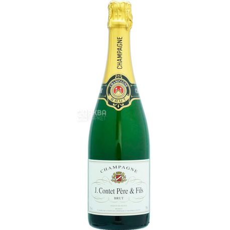J.Contet Pere et Fils, Шампанское белое брют, 0,75 л