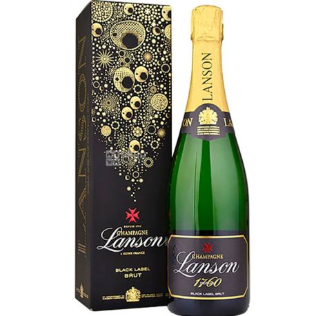 Lanson, Black Label Brut, Шампанское игристое белое брют, 0,75 л