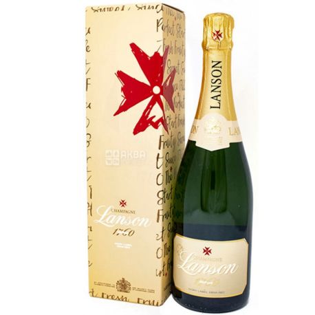 Lanson, Ivory Label Demi-Sec, Champagne White Semi-Dry, 0.75 L