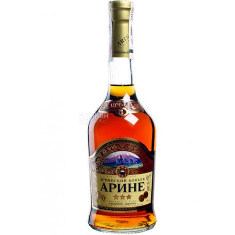Arine, Cognac Armenian, 3 stars, 0.5 L