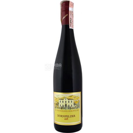 Dr. Heidemanns-Bergweiler, Peter Nicolay Riesling Feinherb, Вино червоне напівсолодке, 0,75 л