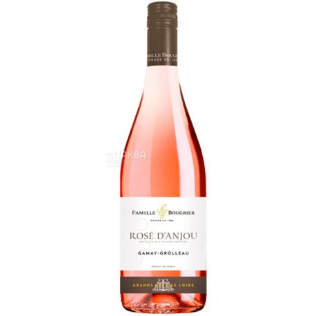 Famille Bougrier, Rose d’Anjou, Вино рожеве напівсухе, 0,75 л