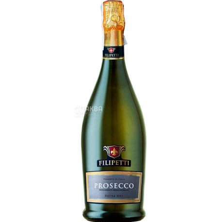 Valsa Nuovo Perlino, Filipetti Prosecco Extra Dry, Вино белое сухое, игристое, 0,75 л