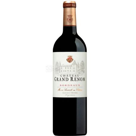 Chateau Grand Renom, Antoine Moueix, Вино красное сухое, 0,75 л