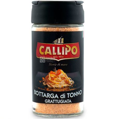 Callipo, Bottarga di tonno, 40 г, Сушеная икра тунца, тертая, стекло