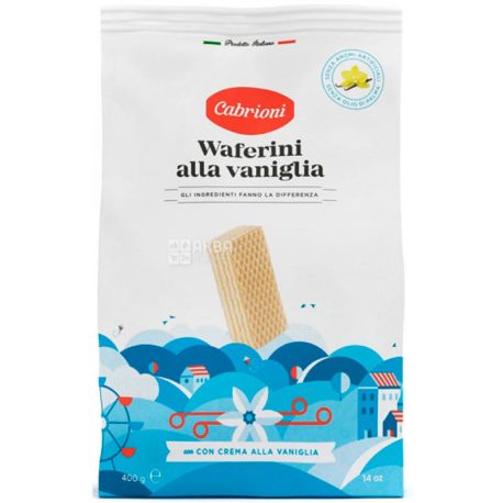Cabrioni, 400 г, Кабриони, Вафли с ванильным кремом