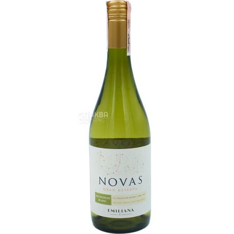 Emiliana, Novas Sauvignon Blanc, Вино біле, сухе, 0,75 л