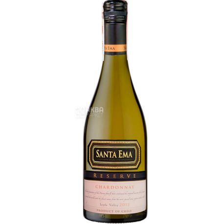 Santa Ema, Chardonnay, Вино белое, сухое, 0,75 л