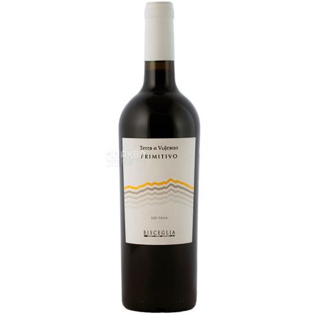 Vulcano Primitivo, Вино красное, сухое, 0,75 л