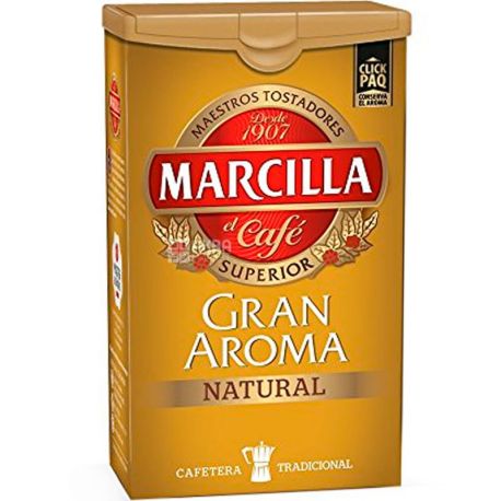 Marcilla Gran Aroma Natural, 250 г, Кава Маркілла Гран Арома Натурал, середнього обсмаження, мелена
